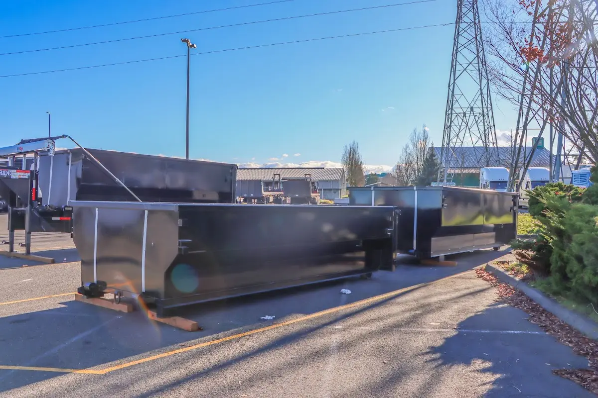 Roll-off dumpster ready for waste disposal at job site for Residential Dumpster Rental in Casa de Oro-Mount Helix